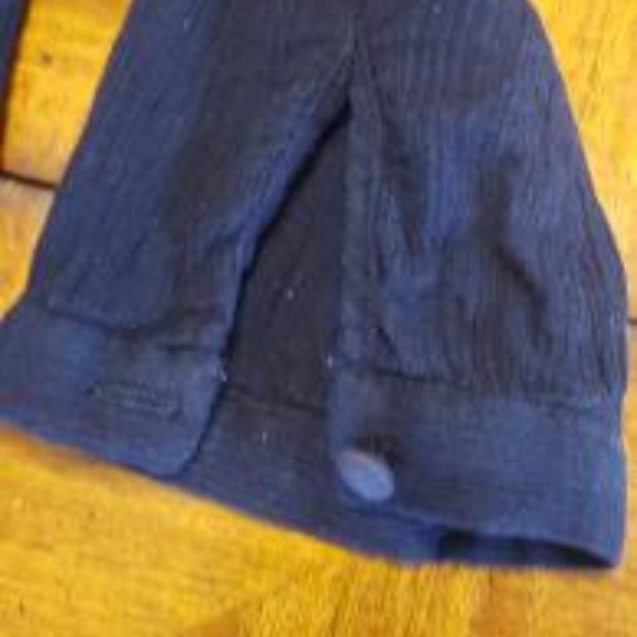 J Crew Navy Long Sleeve Blouse - Picture 5 of 9